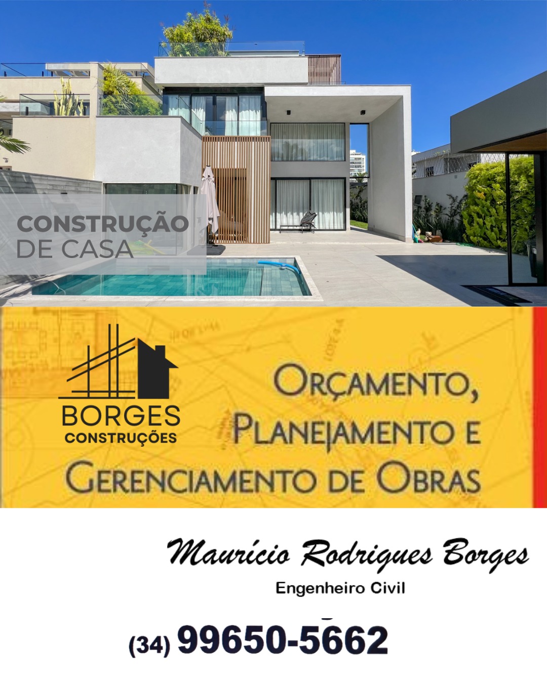 Construção residencial em Uberaba